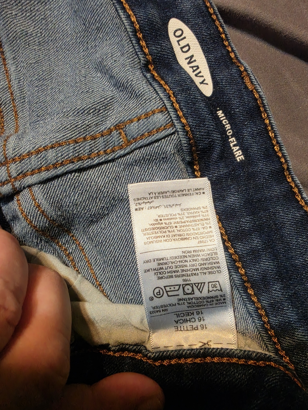 Old Navy Blue Micro-Flare Jeans
